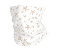 Vintage Marine Starfish Geometric White Novelty Half Face Scarf Washable Face Shield Hair Band For Yoga Skiing Women