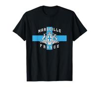 Vintage Marseille Flag France City Marseille Coat of Arms T-Shirt