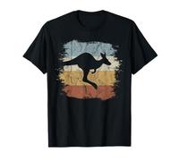Vintage Marsupial Retro Jumping Kangaroo Silhouette T-Shirt