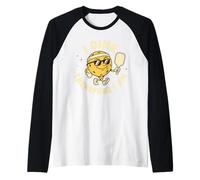 Vintage Mascot Philosophy Funny Retro Sports Pickleball Team Raglan Baseball Tee
