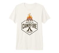 Vintage Master of Campfire Leader Bonfire Mountain Adventure Premium T-Shirt