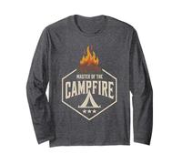 Vintage Master of Campfire Summer Camp Director My Counselor Long Sleeve T-Shirt