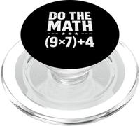Vintage Math Teacher Do The Math 67 Meme Six Seven Sarcasm PopSockets PopGrip for MagSafe