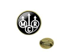 Vintage MCR Rock band brooches pins for boys Glass My Chemical Romance jewelry dress Accessory gift fans men gifts