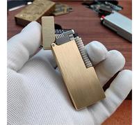 Vintage Mechanical Semi-Automatic Kerosene Lighter, Refillable Oil Trench Lighter, Ideal for Collectors and Gifts, Retro Design, Unique Vintage Style