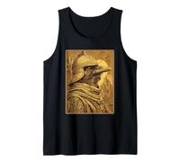 Vintage Medieval Crow Knight Surreal Fantasy Animal Graphic Tank Top