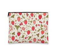 Vintage Medieval Floral Cosmetic Makeup Bag, Yellow Flower Pattern Travel Zipper Pouch, Portable Organizer for Daily Storage, Vanity, Winter Christmas Gift, Yellow, 7x9 Inch, Flowers