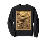 Vintage Medieval Snake Knight Surreal Fantasy Animal Graphic Sweatshirt