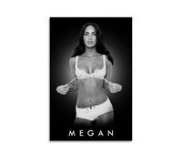 Vintage Megan Fox Poster Classic Actor Model Cover Music Posters for Room Aesthetic Canvas Wall Art Bedroom Decor12x18inch(30x45cm)