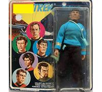 Vintage Mego 1974 Star The Original Series Trek - 8 Inch Mr Spock Action Figure On Six Faces Card - Factory Sealed Shop Stock Room Find