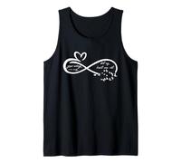 Vintage Memorial Heart Love Sign Grieving Positivity Husband Tank Top