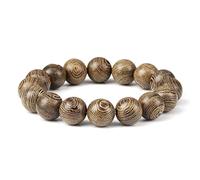 Vintage Men Bracelet Natural Wood Bead Tibetan Buddha Bracelet Wood Beads Ethnic Tribal Wristbands Men Jewelry,12mm E