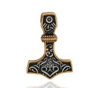 Vintage Men Viking Hammer Pendant Classic Nordic Celtic Knot Necklace Stainless Steel Scandinavian Jewelry Gift