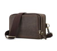 Vintage Men's Chest Bag Multi-functional Crossbody Bag Backpack Shoulder Bag, White-patch Five-pointed Star4, 23.5*14cm