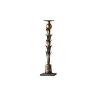 Vintage Metal Candlestick, American Retro Style Petal Shape Candle Holders For Home Decor, Dining Table, Fireplace, Wedding Centerpieces(52cm)