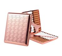 Vintage Metal Cigarette Case for 84mm (King Size) 12/20pcs, Credit Card Wallet RFID Blocking (Labyrinth Pink, King Size 20pcs)