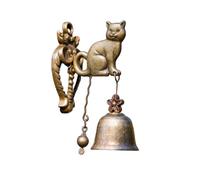 Vintage Metal Doorbell - Retro Puppy Design, Strong Adhesive Magnet, Antique Style for Shopkeepers, Outdoor/Indoor Wall Decoration, Perfect Door Ornament