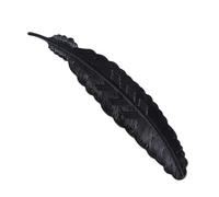 Vintage Metal Feather Bookmarks,Beautiful Feather Shape Book Marker DIY Handmade Photography Tools(Black)