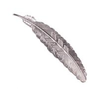 Vintage Metal Feather Bookmarks,Beautiful Feather Shape Book Marker DIY Handmade Photography Tools(Rose Gold)