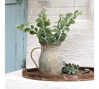 Vintage Metal Flower Vases Pitcher Small Vases for Flowers Rustic Vase Kitchen Decorations Above Cabinets Decor Milk Jug for Home,Kitchen, Bedroom, Office