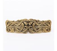 Vintage Metal Hair Clips Classic French Decorative Hair Clips Court Style Striped Hair Clips Tree Root Totem Life Source Hair Accessory (Gold)