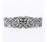 Vintage Metal Hair Clips Classic French Decorative Hair Clips Court Style Striped Hair Clips Tree Root Totem Life Source Hair Accessory (Silver)