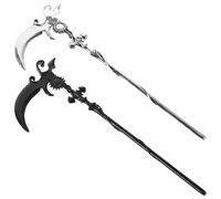 Vintage Metal Hair Pin for Women, Thick Chignon Styling, Halloween Season | Sunflower Shape, Renaissance and Gothic Style, Work and Party Use, Protects Scalp and Hair