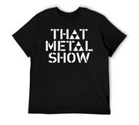 Vintage Metal Music Talk Show T-Shirt - Retro Hard Rock Graphic Tee, Cotton Unisex Fan Top Black-Style S