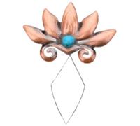 Vintage Metal Needle Threader Tool - Flower-Shaped Rhinestone Sewing Threader for Hand Sewing, Embroidery & Cross stitchs, Easy Threading Aid for Elders & Crafters, Alloy Needle Inserter Gift