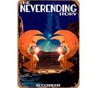 Vintage Metal Poster - Movie Posters The ?Ending Story Tin Sign 12 X 8 Inches Suitable For Wall Decoration Of Bar,Cafe,Garage,Man Cave