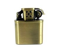 Vintage Metal Refillable Butane Lighter, Soft Flame Portable Retro Lighter for Candle (No Butane)