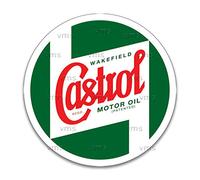 Vintage Metal Sign CASTROL 14 inch ROUND Home Decor Inside Outside Bar Kitchen Pub Decorative Plaques