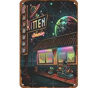 Vintage Metal Sign Good Music Rainbow Kitten Surprise Band Poster for Retro Decor in Bar, Pub, Kitchen, Bedroom 8x12 Inch