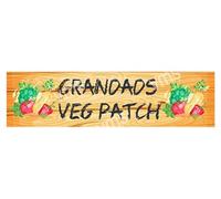 Vintage Metal Sign GRANDADS VEG PATCH 4.5X18 inch Home Decor Inside Outside Bar Kitchen Pub Decorative Plaques