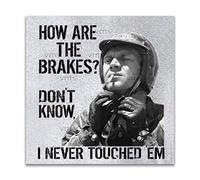 Vintage Metal Sign HOW ARE BRAKES 12X12 inch Home Decor Inside Outside Bar Kitchen Pub Decorative Plaques