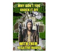 Vintage Metal Sign NEG WAVES 12X18 inch Home Decor Inside Outside Bar Kitchen Pub Decorative Plaques