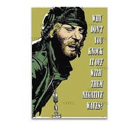 Vintage Metal Sign NEGATIVE WAVES 8X12 inch Home Decor Inside Outside Bar Kitchen Pub Decorative Plaques