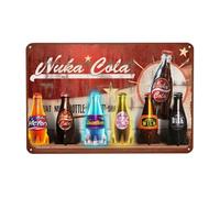 Vintage Metal Sign, Nuka Cola Tin Sign, Funny Decorative Poster for Home Man Cave Garden Bar Garage Wall Plaque Iron Sign 30x20cm