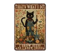 Vintage Metal Sign That'S What I Do I Grow Stuff And I Know Things Garden Funny Tin Sign Retro Ad Poster Aluminum Sign Wall Art Decor Home Bar Coffee Garage Farmhouse Decor Sign 8X12 Inch