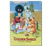 Vintage Metal Sign Tin Sign Golden Shred Funny Animals Home Bar Club Pub Wall Decor Signs 12x8inch