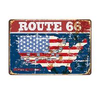 Vintage Metal Sign Tin Sign Route 66 USA Mother Road Home Kitchen Bar Restaurant Wall Decor Signs 8 X 12 Inchinch