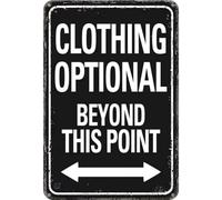 Vintage Metal Signs Clothing Optional Beyond Retro Metal Tin Signs For Home Man Cave Basement Decor Bar Accessories And Decor Garage Signs Bar Pictures Wall Decor Garage Decor 12x16 Inch