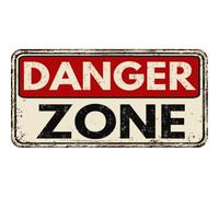 Vintage Metal Signs Danger Zone Retro Metal Tin Signs For Home Man Cave Basement Decor Bar Accessories And Decor Garage Signs Bar Pictures Wall Decor Garage Decor 12×6Inch