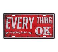 Vintage Metal Signs Everything OK Retro Metal Tin Signs For Home Man Cave Basement Decor Bar Accessories and Garage Signs Bar Pictures Wall Decor 12×6Inch