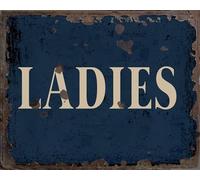 Vintage Metal Signs for Wall Decor - 8 x 10 Inches Durable Aluminum Tin Sign Plaque for Home Garage Club bar Wall Art Decoration - Retro Wall Signs, Best Gift Idea (Ladies)