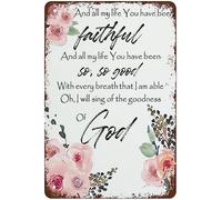 Vintage Metal Signs Goodness Of God Poster Wall Art Tin Sign Funny Decorations For Home Farm Bar Wall Decor Plaque Gift For Women Men 8x12Inch