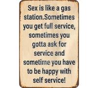 Vintage Metal Signs "Sex is like Retro Metal Tin Signs For Home Man Cave Basement Decor Bar Accessories And Decor Garage Signs Bar Pictures Wall Decor Garage Decor 8x12 Inch