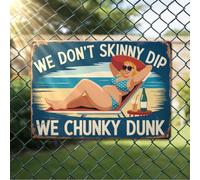 Vintage Metal Signs Wall Decor Retro Beach Metal Wall Art for Pool Backyard Decorative Signs & Plaques Funny Sign Art Ideal Beach Gifts for Women Birthday Anniversary Decoration