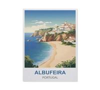 Vintage Metal Tin Sign,Albufeira Portugal,Bath Room Decor, Nursery Decor, Home Decor, Bathroom Wall Art Tin plaque(20x30cm)8x12 inch-X92