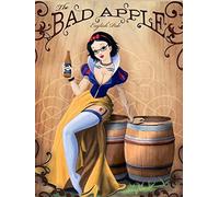 Vintage Metal Tin Sign Bad Apple Cider Pin Up Girl Man Cave for Home Bar Pub Kitchen Garage Restaurant Wall Deocr Plaque Signs 12x8inch